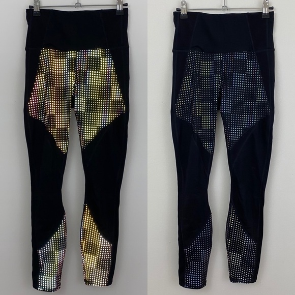 Athleta Aurora Precision 7/8 Reflective Tights XS - Picture 2 of 9